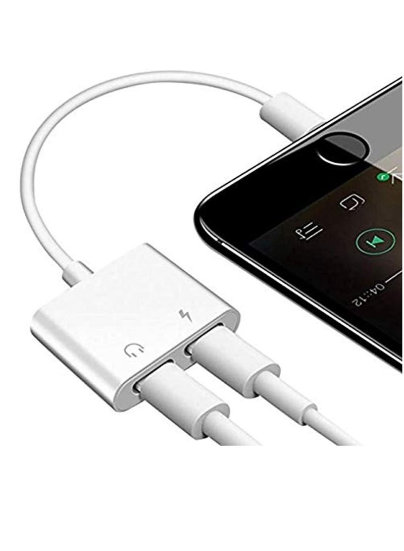ELTRAZONE For iPhone Headphone Adapter 2 in 1 Light ning to 3.5mm Audio Jack and Charger Adapter for iPhone 7 7P/8/8P/X,Support IOS 11 - Image 2