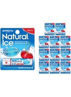 Natural Ice Cherry  SPF 15 lip balm Cherry Flavor 015 Ounce Pack of 12