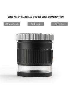 Excefore 30X Loupe Magnifier,Adjustable Focal Length Magnifier,Foldable Jewelry Magnifier Glass for Textile Optical,Embroidery,Circuit Board,Coins,etc.  - Image 4