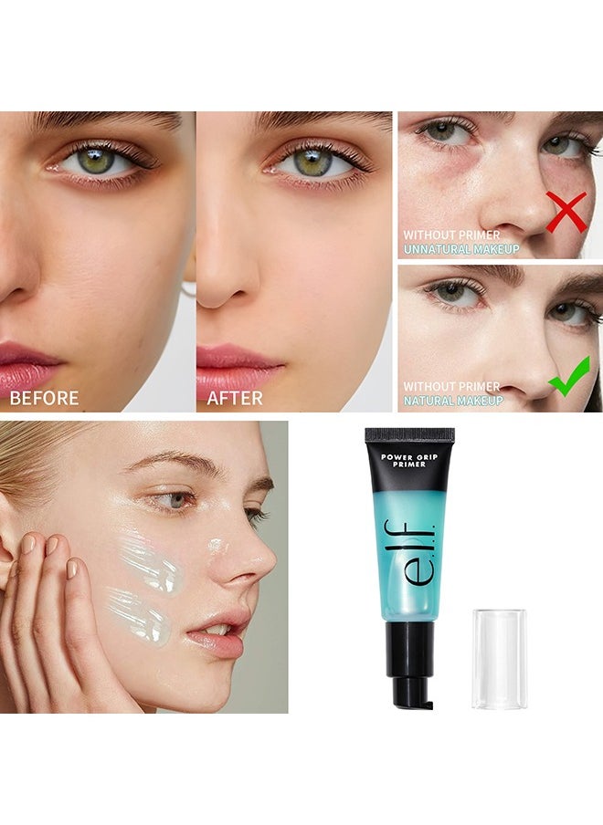 Power Grip Primer Clear —Gel-Based and Hydrating Face Primer For Smoothing Skin ,Gripping Makeup, Moisturizes and Primes 24ml