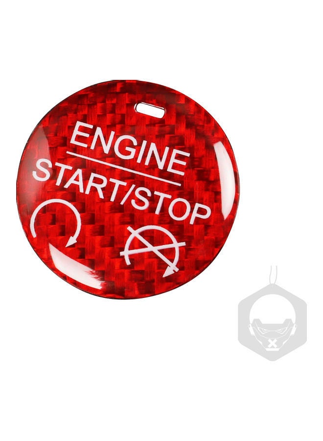 نيبمينينت ملصق واق لمفتاح تشغيل محرك السيارة مصنوع من ألياف الكربون لسيارة Ford Mustang 2015-2019 - Image 2