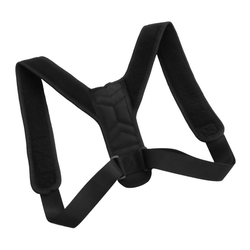 Adjustable Back Posture Corrector For Adults Breathable Humpback Support Belt Black - Image 2