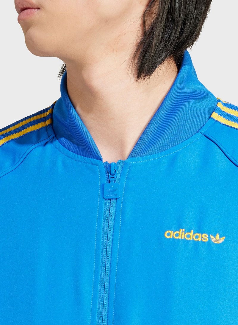 adidas Originals SST TT Blue Originals Men TRACK TOPS - Image 3