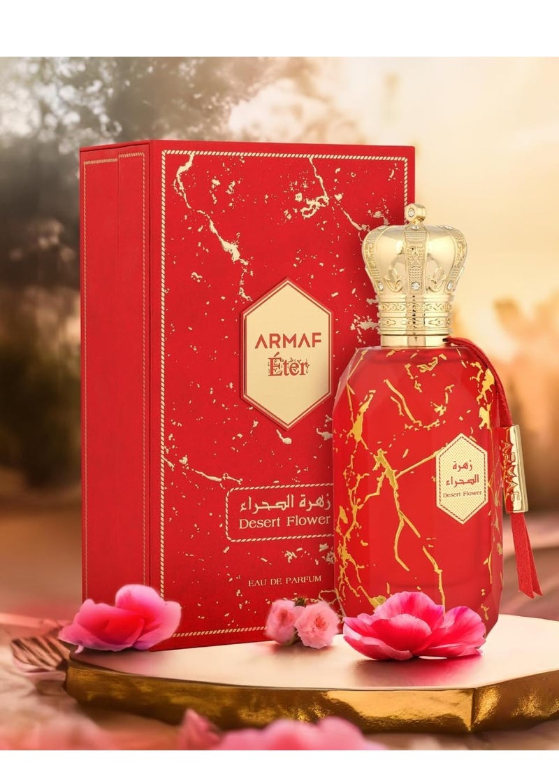 Armaf Eter Desert Flower Red Eau De Parfum, Perfumes For Men and Women 100ml - Image 1