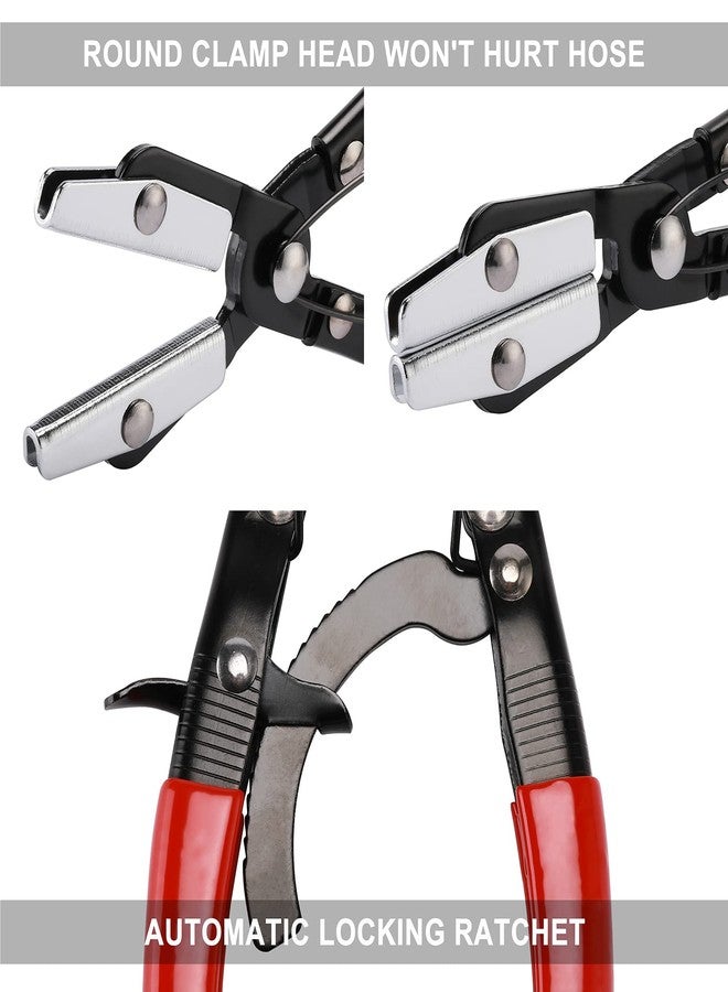 Mayouko Metal Hose Pinch Off Pliers, Automatic Locking Ratcheting, Pliers for Coolant Hose, Radiator Hose, Fuel Hose, Carbon Steel, 8", 10", 12" - Image 3