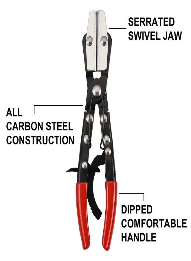 Mayouko Metal Hose Pinch Off Pliers, Automatic Locking Ratcheting, Pliers for Coolant Hose, Radiator Hose, Fuel Hose, Carbon Steel, 8", 10", 12" - Image 5