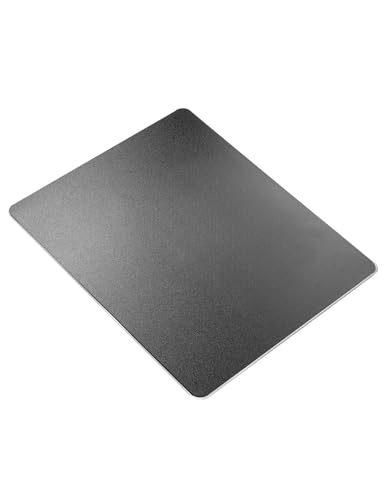 Vaydeer Hard Metal Mouse Pad for Desk Black Metal Aluminum Mouse Pad Mat Smooth Magic Ultra Thin Double Side Mouse Mat Waterproof for Gaming and Office, 9.05X7.08 Inch - Image 1
