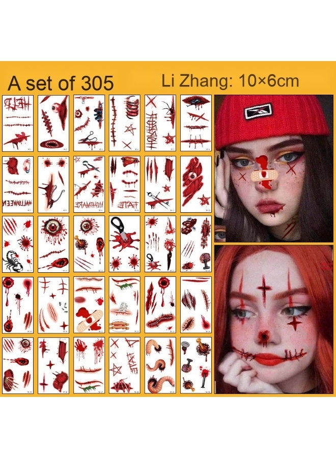 نيبمينينت تاتو مؤقت مخيف لعيد الهالوين - الخيار المثالي للتجميل في الحفلات