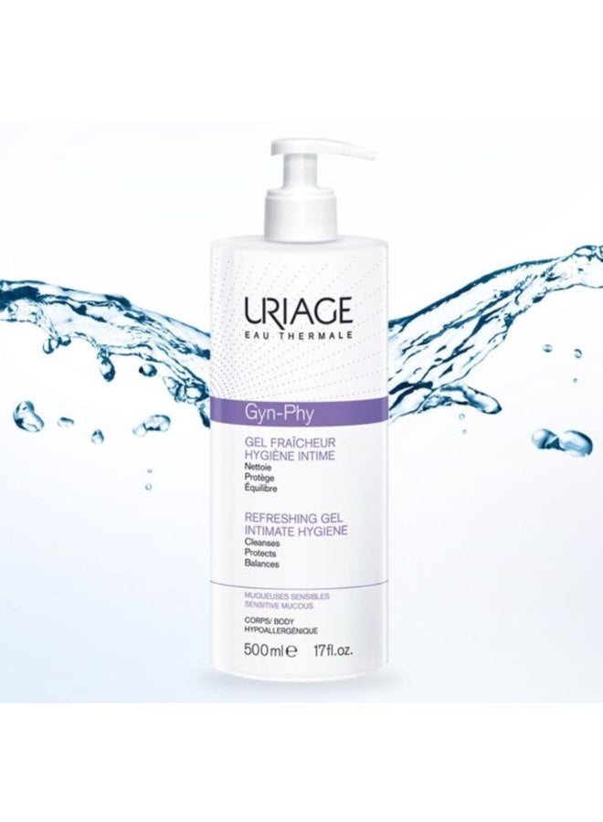 Uriage Gyn-Phy Refreshing Intimate Hygiene Gel 500ml - Image 1