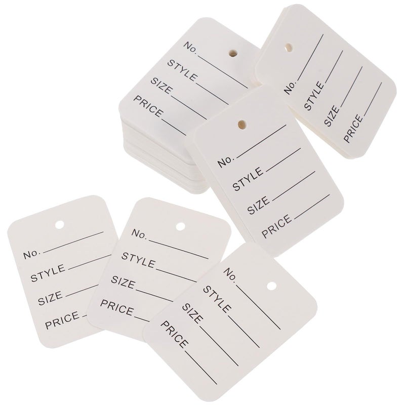 Hanging Price Tags For Clothes Hats Shoes 1000pcs 3 5x5cm Paper Labels - Image 2