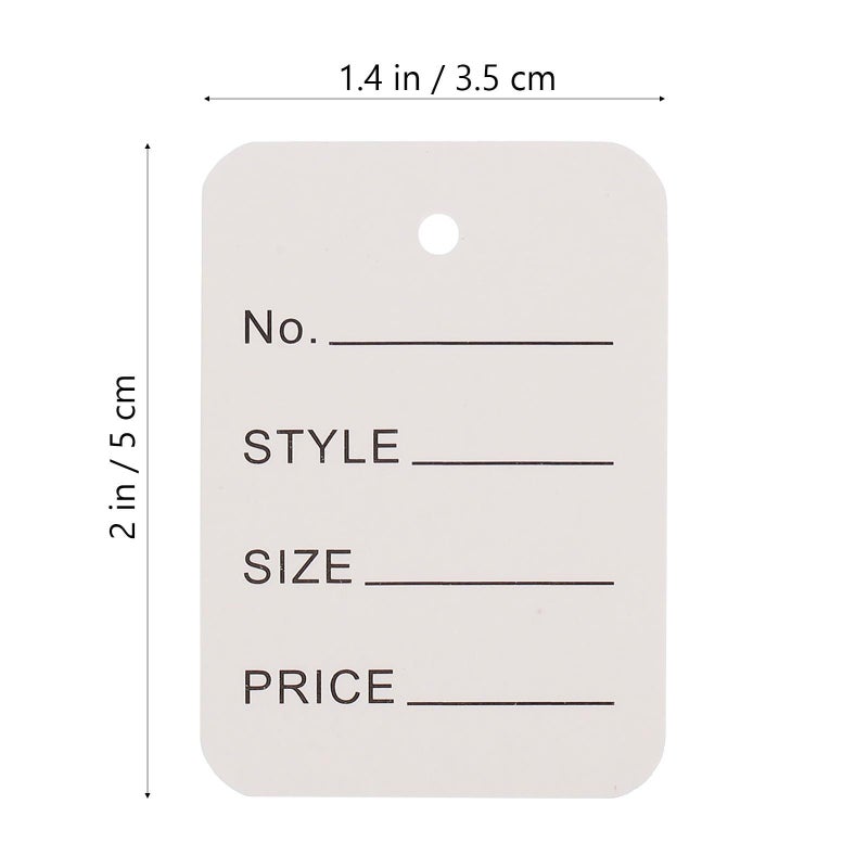 Hanging Price Tags For Clothes Hats Shoes 1000pcs 3 5x5cm Paper Labels - Image 3