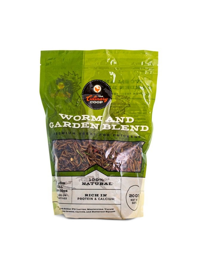 Fluker's Fluker's Culinary Coop All Natural Worm and Garden Blend, Premium Treat for Chickens, 20 oz - Image 1