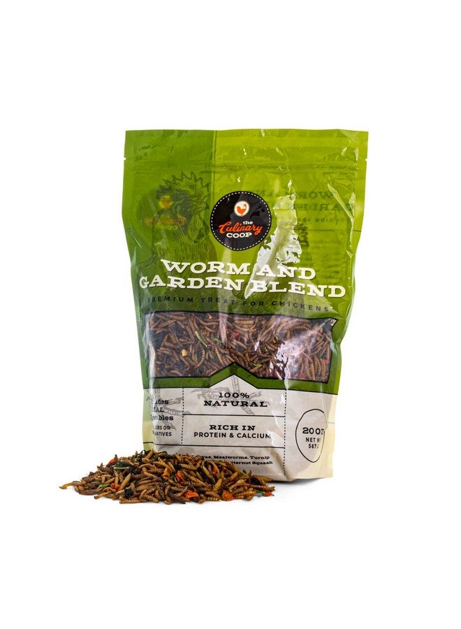 Fluker's Fluker's Culinary Coop All Natural Worm and Garden Blend, Premium Treat for Chickens, 20 oz - Image 2