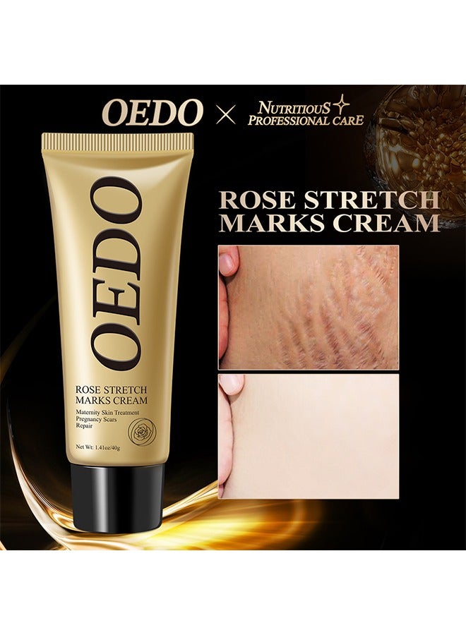 OEDO Rose Stretchmarks Cream 40g Maternity Skin Treatment Pregnancy Scars Repair, Can Promote Cell Regeneration, Repair Necrotic Cells and Enhance Skin Elasticity, Designed For Mother's Stretch Marks - Image 4