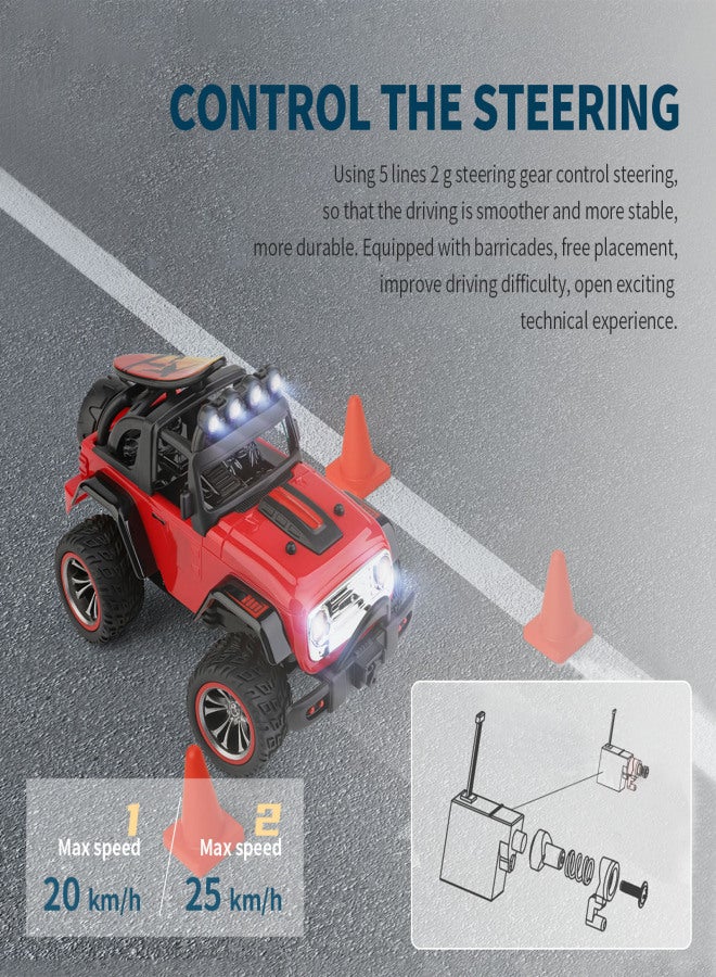 WLtoys 322221 RC Car 2.4GHz Off-Road Car 1/32 Racing Car Remote Control Truck 25km/h RTR Red Yellow Delivery Randomly - Image 2