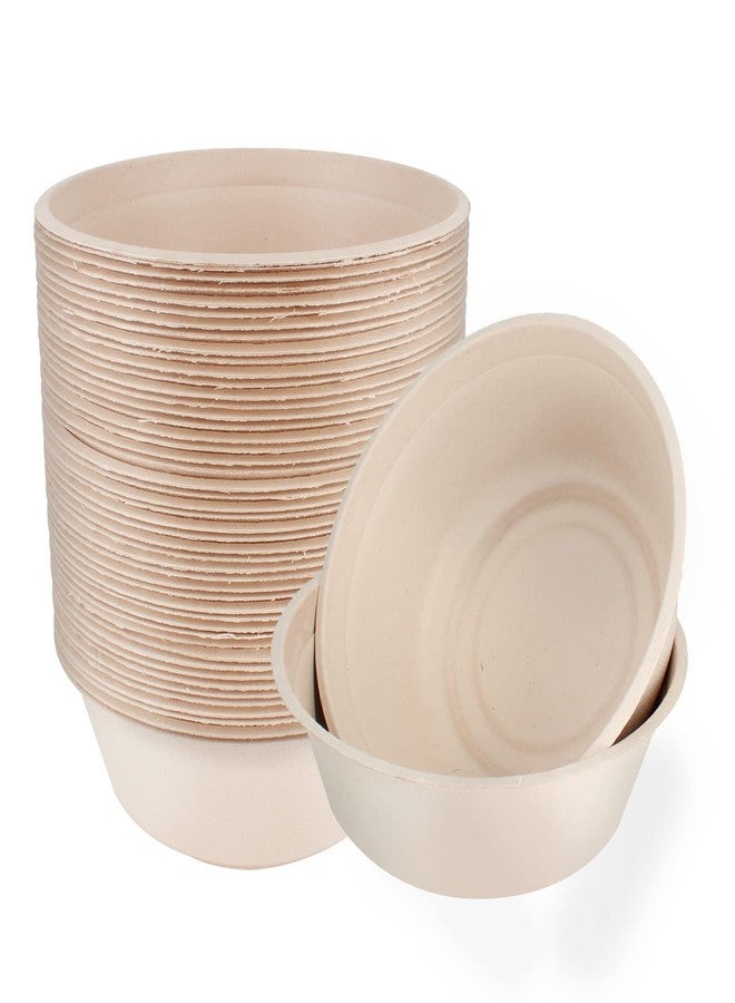 Belinlen 50 Pack 32oz Disposable Bowls Paper Bowls Large Compostable Bowls Made of Sugarcane for Salad, Dessert - Image 1
