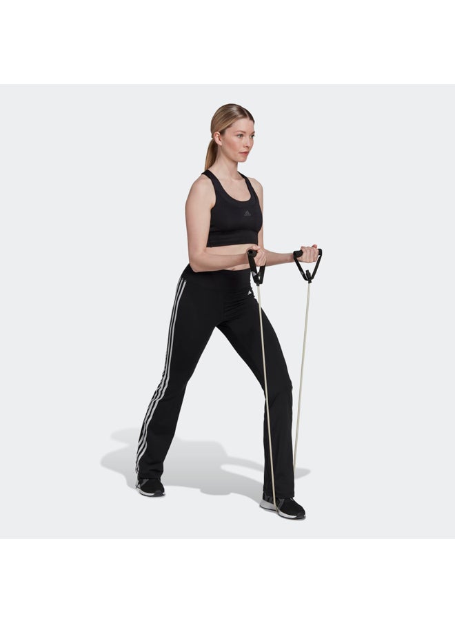 Adidas - Black Training Essentials Flared Leggings - Image 1