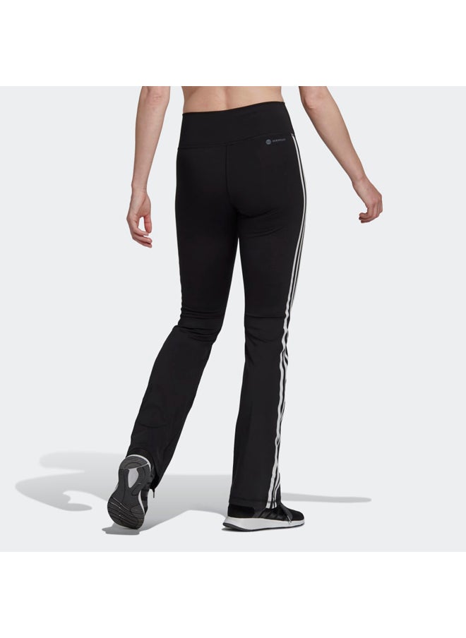 Adidas - Black Training Essentials Flared Leggings - Image 1