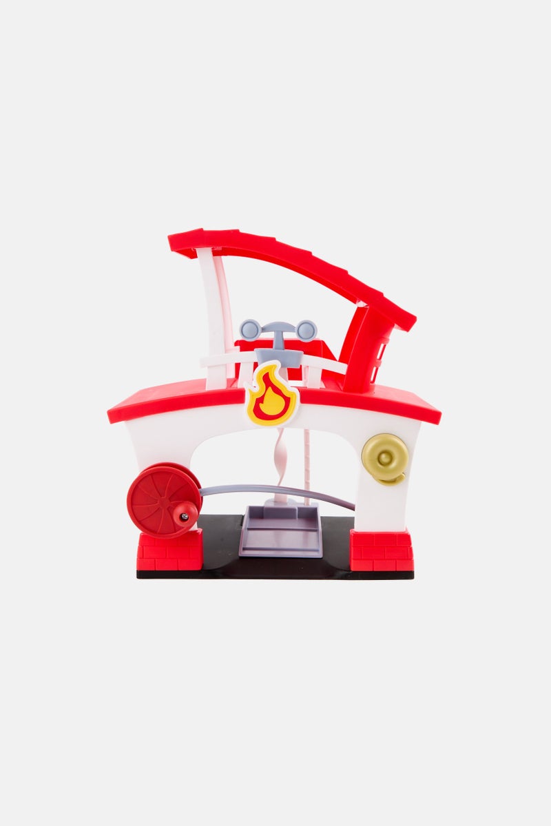 Toys For Less Lets Go Cozy Coupe Fire Station Playset with Fire Truck Mini Push and Play Vehicle - Image 4