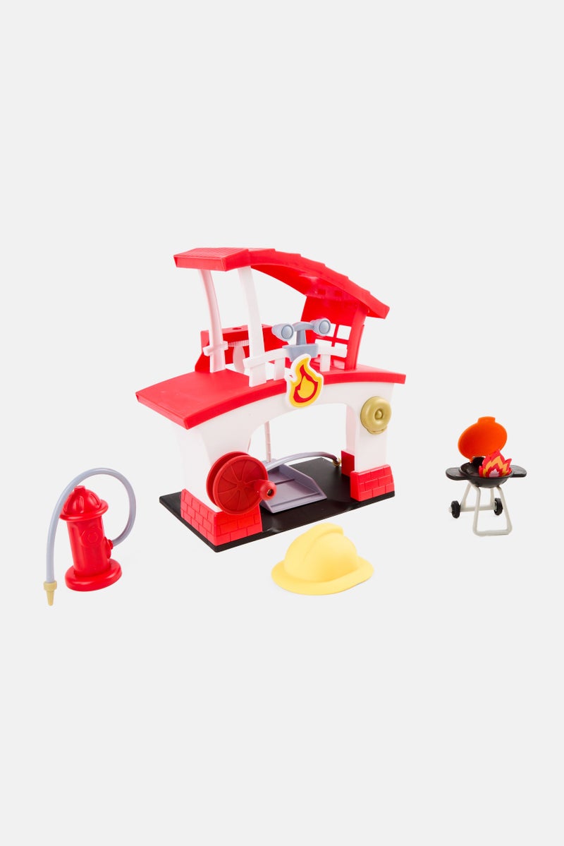 Toys For Less Lets Go Cozy Coupe Fire Station Playset with Fire Truck Mini Push and Play Vehicle - Image 5