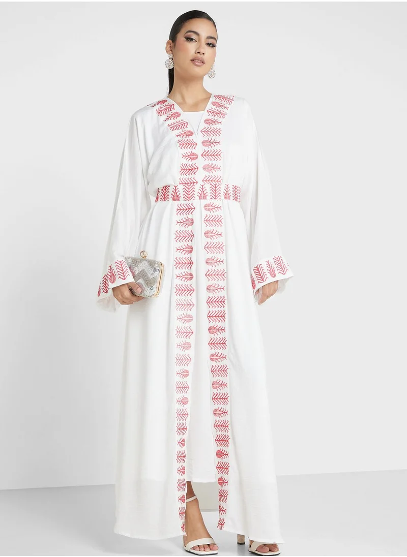 hayas closet Embellished Moroccan Belted Dress