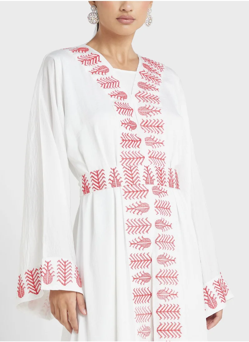 hayas closet Embellished Moroccan Belted Dress