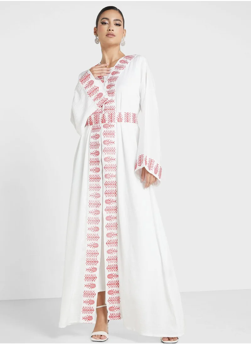 hayas closet Embellished Moroccan Belted Dress