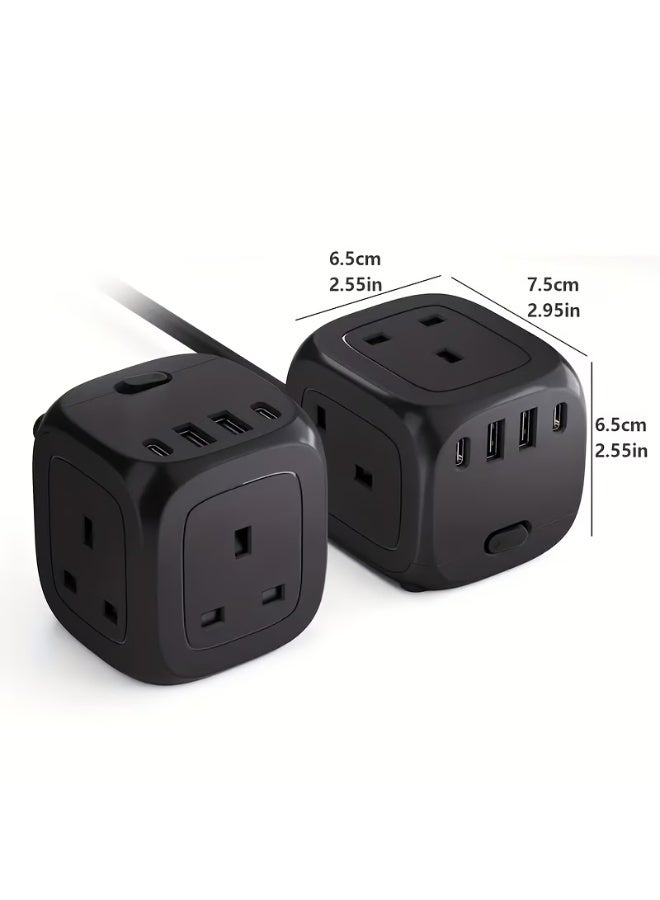 FUDIYA The New Multifunctional Cube-Shaped Socket Is Suitable for Travel, Home, And Office Use - Image 2