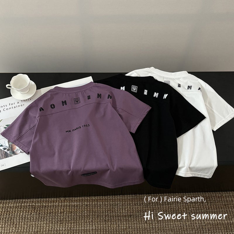 2025 Cool Solona Kidsren'S Cotton T Korean Style Casual T-Shirt Short-Sleeved Men'S And Women'S Big Kidsren'S T-Shirt - Image 2
