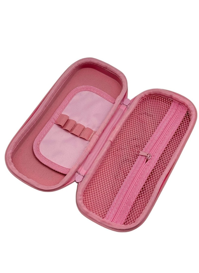 QSHOP ® Cartoon Pencil Case - Hard and Durable Cute Cartoon Pencil Case with Inner Mesh Pocket Perfect Organization for Pens and School Supplies  - Image 2