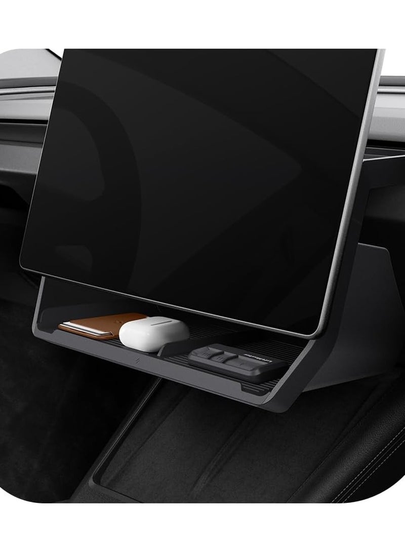 Spigen Under Screen Storage Organizer for Tesla Model Y Juniper (2026/2025) and Tesla Model 3 Highland (2026/25/24) Standard, Premium & Performance Models - Image 1