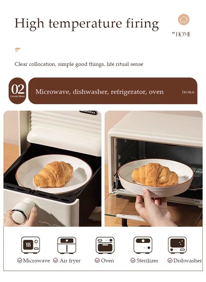 DUNISO Home Tableware Set High Quality Porcelain Tableware Set Microwave & Dishwasher Safe-Classic Dinnerware Set  great for Oven and Dishwasher and Microwave Safe ﻿  - Image 4