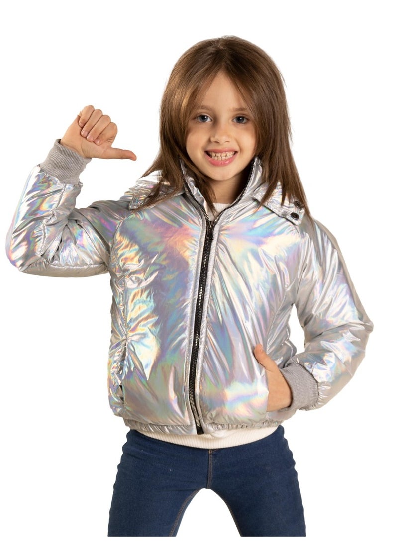 TOTSA - Girls Silver Jacket - Image 1