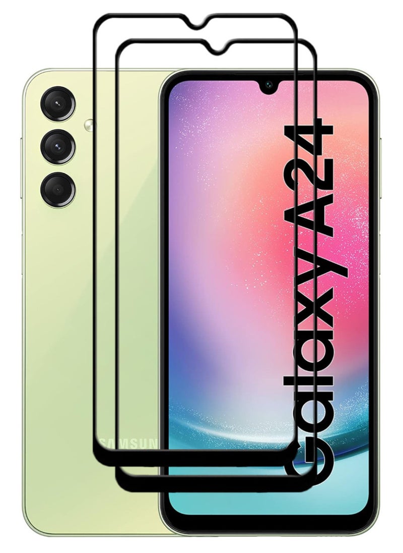 أكاليكس قطعتين، حماية شاشة، لهاتف سامسونج جالاكسي A24 4G، جودة ممتازة. - Image 1