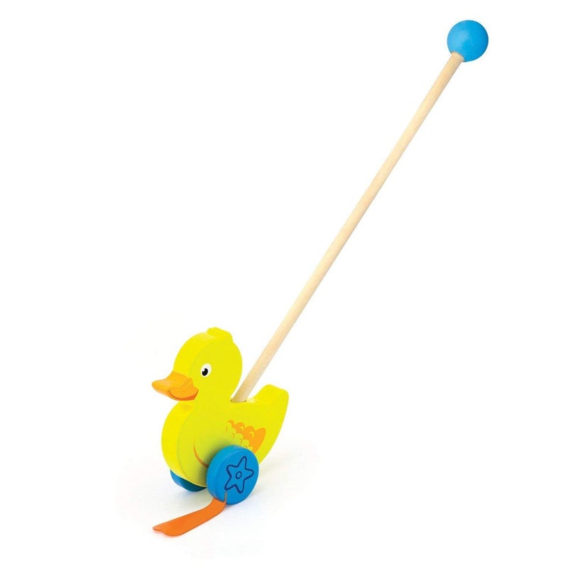 Wooden Push-Along Duck