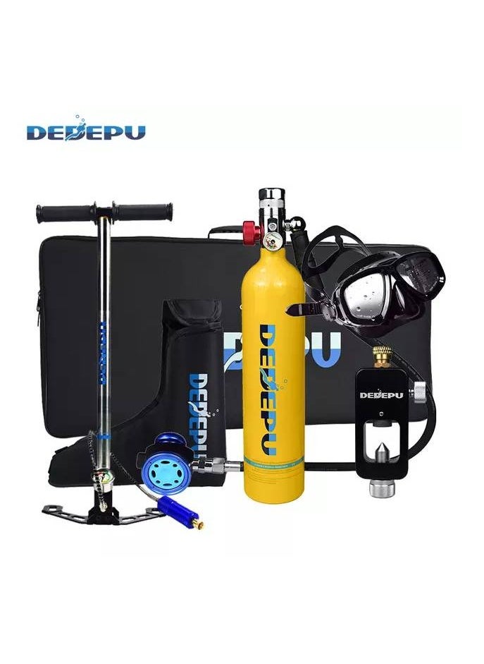 DEDEPU Full scuba diving set from dedepu 1liter Tank 20Minutes Under Water Easy Refill  - Image 1
