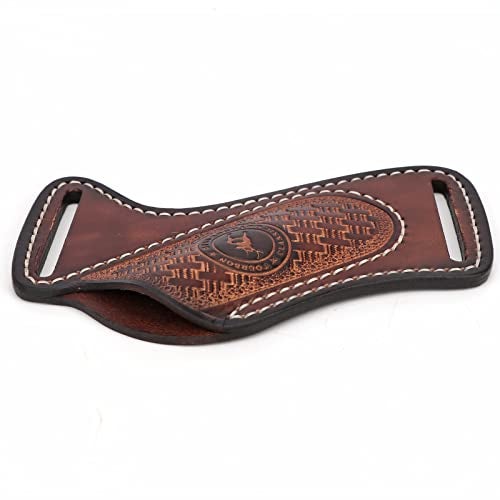 TOURBON Tourbn Leather Knife Sheath for Belt Pocket Folding Knife Holder Compact Draw Knifes Carrier EDC Tools Holster - Image 3
