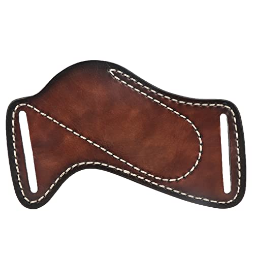 TOURBON Tourbn Leather Knife Sheath for Belt Pocket Folding Knife Holder Compact Draw Knifes Carrier EDC Tools Holster - Image 4