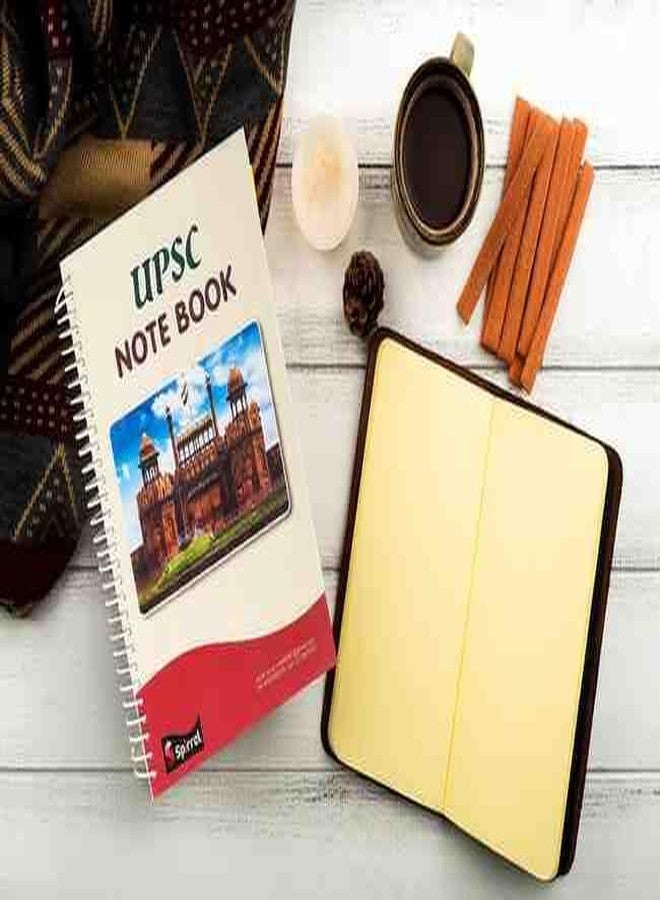 SPIRREL UPSC Note Book, Spiral Bound, A4 Size, 500 Pages, with Red Cover - Image 3