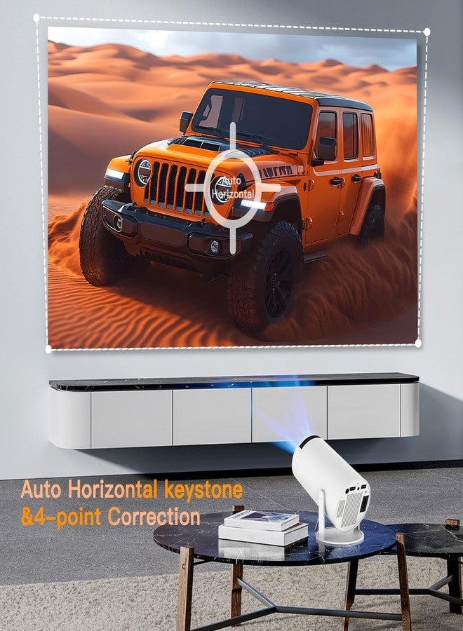DreamFair Mini Projector with WiFi and Bluetooth, 4K 1080P Support Portable Projector, 170 ANSI, 180° Rotatable, Auto Keystone Correction, 40"-130" Screen Video Projector for Laptop/PC/Smartphone - Image 2