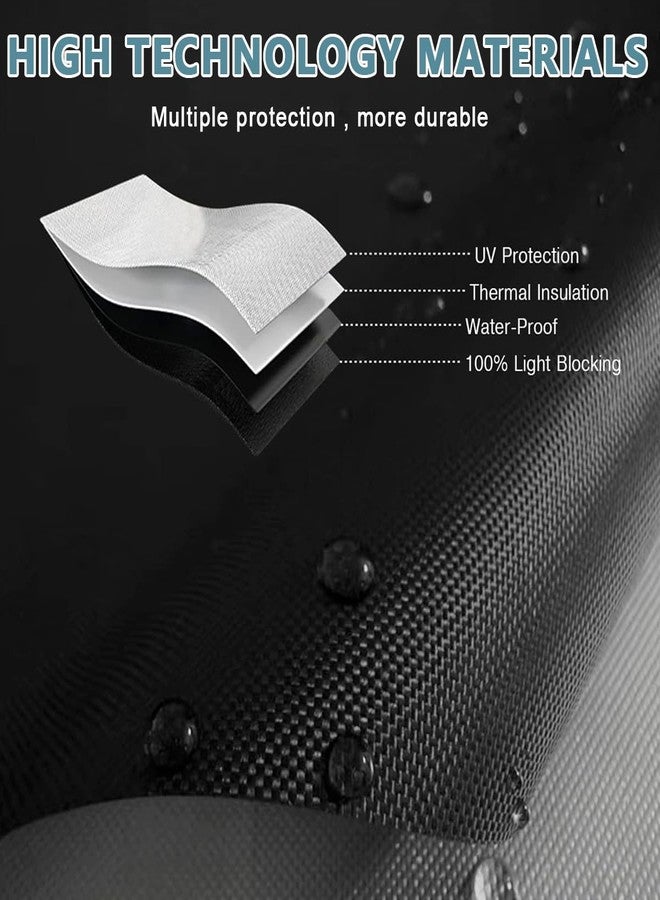 HASTHIP® Portable Blackout Shades Blinds for Windows - 118" x 57" Blackout Material for Perfect Sleep, Baby Nursery, Travel or Office Use - 100% Light and UV Blocking, Insulated Cooling Effect - Image 3