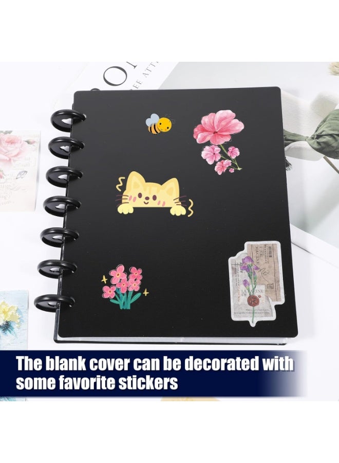 DIY Kpop Photo Card Binder 2x3 Mini Album - 120 Pockets, 30 Removable Sleeves, A5 Idol Business Cards, Small Polaroid Photo Clip Book for Travel and Memories (Black) - Image 3