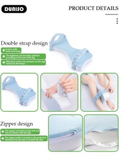 DUNISO Knee Pillow for Side Sleepers, Memory Foam Leg Pillow for Sleeping, Hip & Leg Elevation for Pregnancy and Relief Lower Back Pain, Foldable Pillow with Removable and Washable Cover, Leg Positioner Pillows for Sciatica Relief, Back, Leg, Hip, Pregnancy and Joint Pain  - Image 2