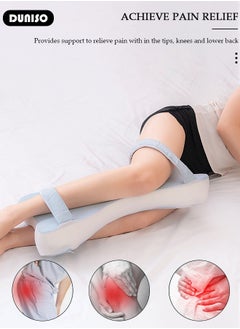 DUNISO Knee Pillow for Side Sleepers, Memory Foam Leg Pillow for Sleeping, Hip & Leg Elevation for Pregnancy and Relief Lower Back Pain, Foldable Pillow with Removable and Washable Cover, Leg Positioner Pillows for Sciatica Relief, Back, Leg, Hip, Pregnancy and Joint Pain  - Image 3