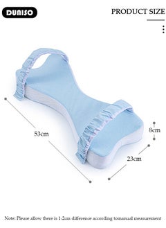 DUNISO Knee Pillow for Side Sleepers, Memory Foam Leg Pillow for Sleeping, Hip & Leg Elevation for Pregnancy and Relief Lower Back Pain, Foldable Pillow with Removable and Washable Cover, Leg Positioner Pillows for Sciatica Relief, Back, Leg, Hip, Pregnancy and Joint Pain  - Image 4