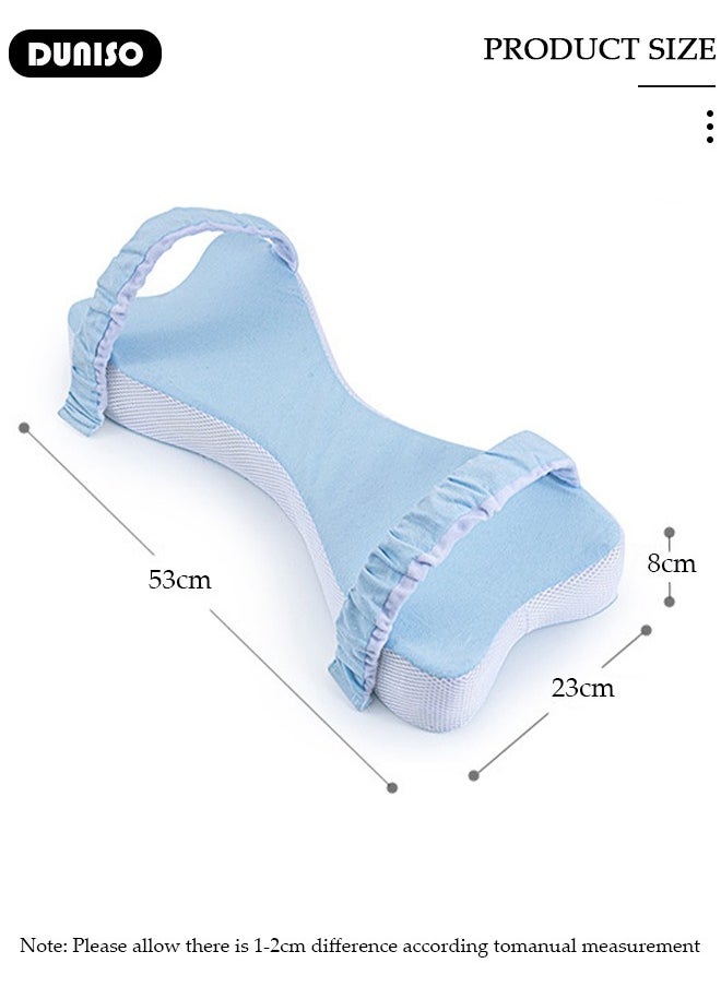DUNISO Knee Pillow for Side Sleepers, Memory Foam Leg Pillow for Sleeping, Hip & Leg Elevation for Pregnancy and Relief Lower Back Pain, Foldable Pillow with Removable and Washable Cover, Leg Positioner Pillows for Sciatica Relief, Back, Leg, Hip, Pregnancy and Joint Pain  - Image 4