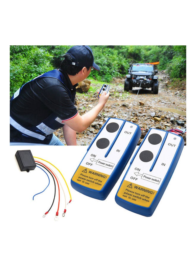 Universal  12V Wireless Console Winch Remote Control Kit For Jeep ATV SUV - Image 5