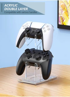 ماركة غير محددة الاكريليك وحدة تحكم مزدوجة حامل PS4 / PS5 / إكس بوكس واحد / التبديل برو  - Image 5