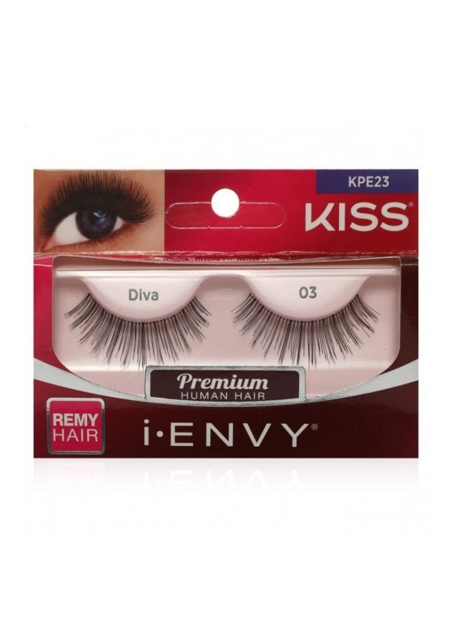 KISS Diva Premium Human Hair 03 KPE23