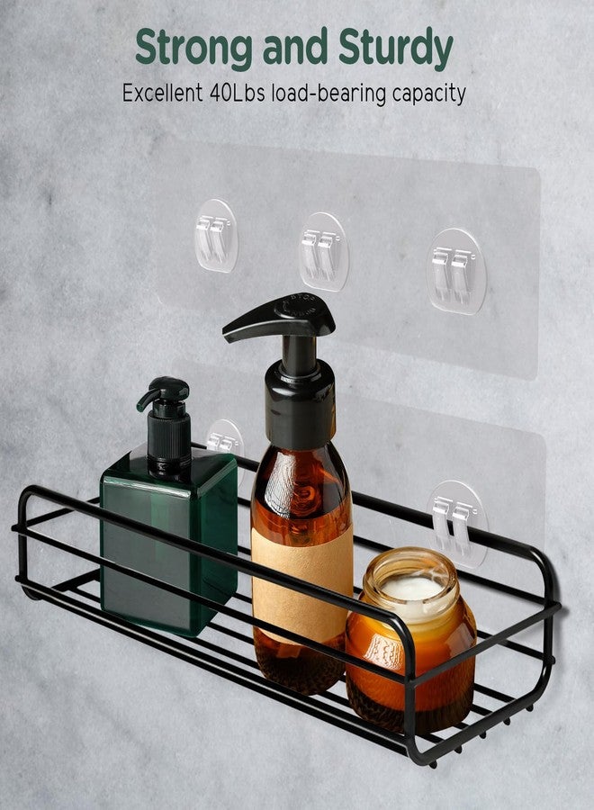 SMLBJUTE 10 Pack Shower Caddy Adhesive Replacement, Heavy Duty Waterproof Adhesive Hooks for Shower Shelves Bathroom and Kitchen Storage Racks, No Drilling Required (Three Claw) - Image 3